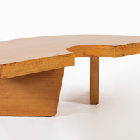 Mid Century Mahogany Wood Nuclear Coffee Table by Harvey Probber