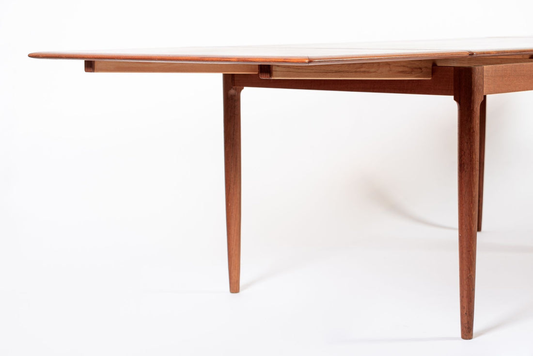 Mid Century Danish Teak Extension Dining Table by Kai Kristiansen (attr.)