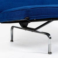 Mid Century Blue Sofa Compact by Eames for Herman Miller 1970s