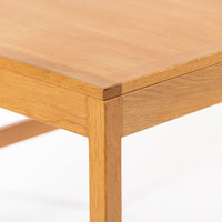 Mid Century Danish Square Oak Wood Coffee Table by Borge Mogensen
