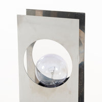Mid Century Modern Silver Table Lamp by Francois Monnet