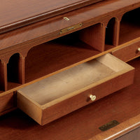 Mid Century Swedish Teak Rolltop Secretary Desk by Egon Ostergaard
