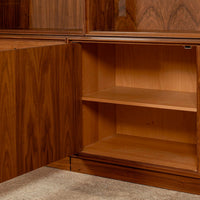 Pair of Swedish Mid-Century Modern Teak Bookcase Display Cabinets, 1960s