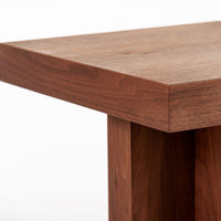 Mid Century Walnut Wood Side Tables Milo Baughman Style 1970s