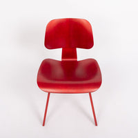 Mid Century DCW Red Plywood Chair by by Eames for Herman Miller
