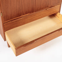 Mid Century Danish Modern Teak Wood Storage or Bar Cabinet