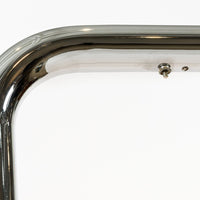 Vintage Mid Century Silver Tubular Steel Floor Lamp by Sonneman