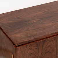 Antique Art Deco Walnut Wood Bar Cabinet or Sideboard 1940s