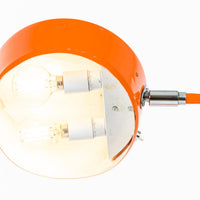 Vintage Mid-Century Modern Orange Floor Lamp by Ateljé Lyktan, Sweden, 1970s