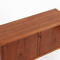 Mid Century Teak Bar Cabinet with Lazy Susan by Fredrik Kayser (attr.)