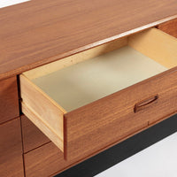 Vintage Mid Century Lowboy Teak Wood Dresser 1960s