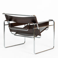 Mid Century Brown Wassily Chair by Marcel Breuer for Stendig 1960s, 2 Available