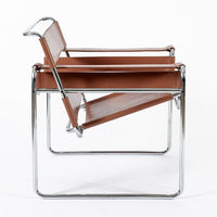Mid Century Wassily Brown Lounge Chair by Marcel Breuer for Gavina