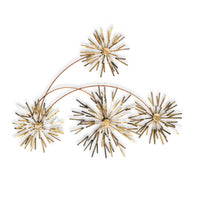 Vintage Mid Century Metal Wall Art Sculpture by Curtis Jere, 1983