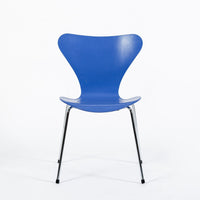 Blue Danish Modern Dining Chair Series 7 by Arne Jacobsen for Fritz Hansen