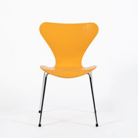 Yellow Danish Modern Dining Chair Series 7 by Arne Jacobsen for Fritz Hansen