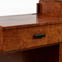 American Art Deco Birdseye Maple Vanity Cabinet or Dressing Table, Circa 1930