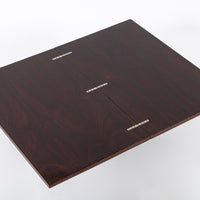 Antique French Art Deco Folding Wood Coffee Table by Francisque Chaleyssin (Attr) 1930s