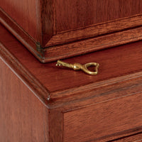 Mid Century Danish Modern Tall Two-Piece Teak Cabinet Hutch