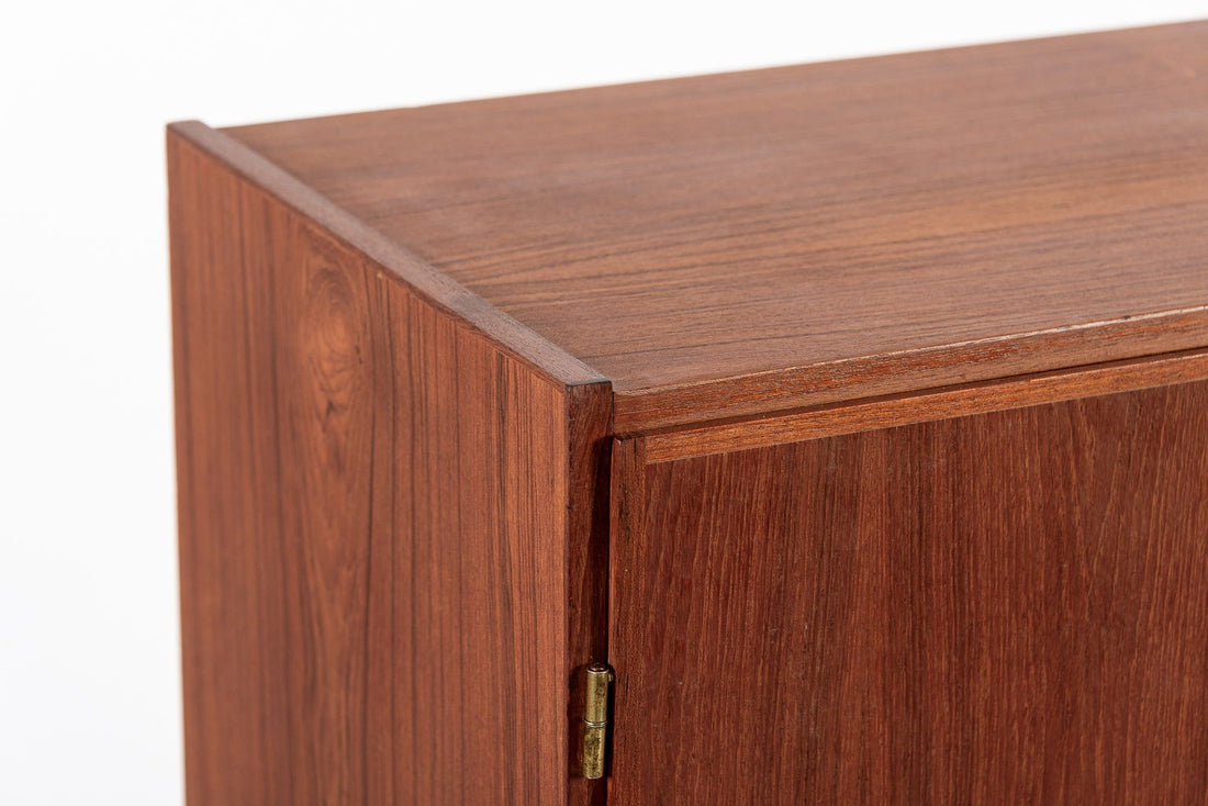 Mid Century Danish Teak Wood Storage or Bar Cabinet