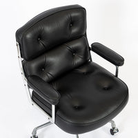 Eames Herman Miller Time Life Black Leather Office Chair