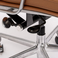 Eames Herman Miller Brown Leather Desk Chair Soft Pad 2000s