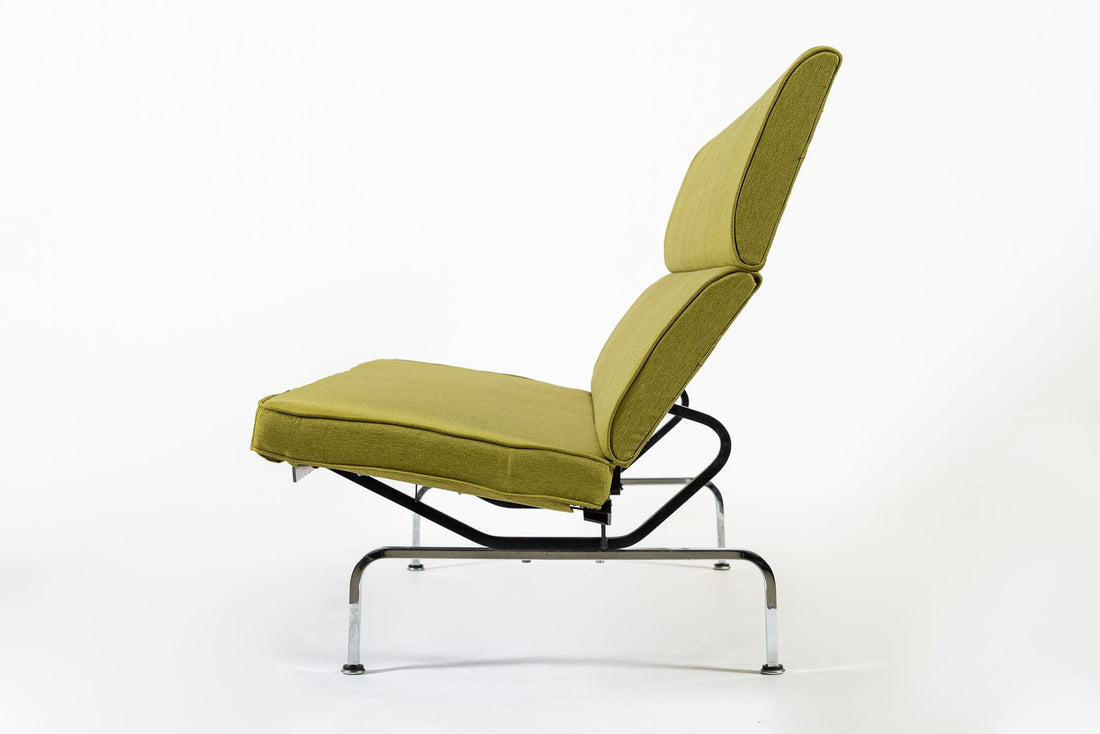 Mid Century Lime Green Sofa Compact by Eames for Herman Miller, 1970s