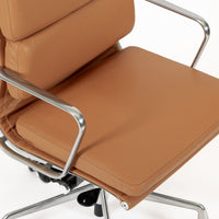 Eames for Herman Miller Aluminum Group Soft Pad Brown Office Chair