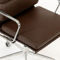 Dark Brown Leather Office Chair by Eames for Herman Miller