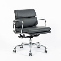 Eames for Herman Miller Gray Leather Office Chair 2000s