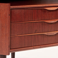 Mid Century Danish Teak Wood Corner Bar Cabinet 1960s