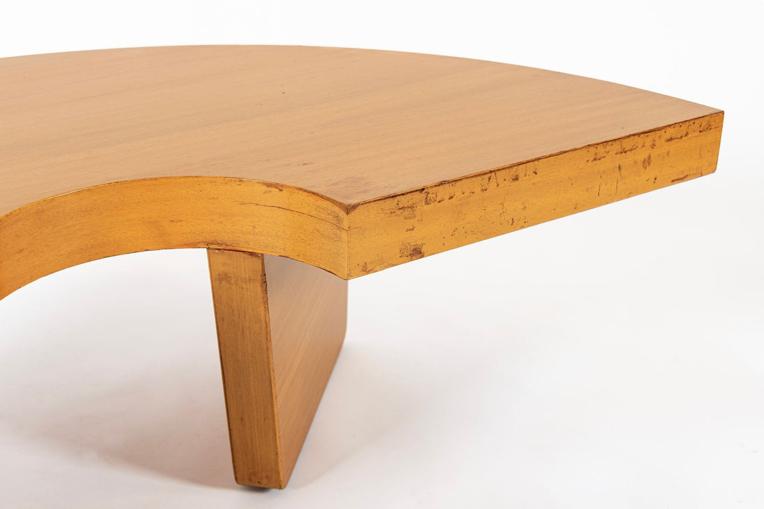 Mid Century Mahogany Wood Nuclear Coffee Table by Harvey Probber