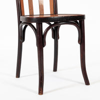 Antique Bentwood Bistro Cafe Chairs by Josef Hoffman for Thonet