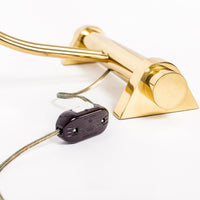 Vintage Tubular Brass Table Lamp by Casella Lighting, 1970s