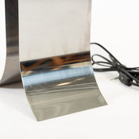 Mid Century Modern Silver Table Lamp by Francois Monnet