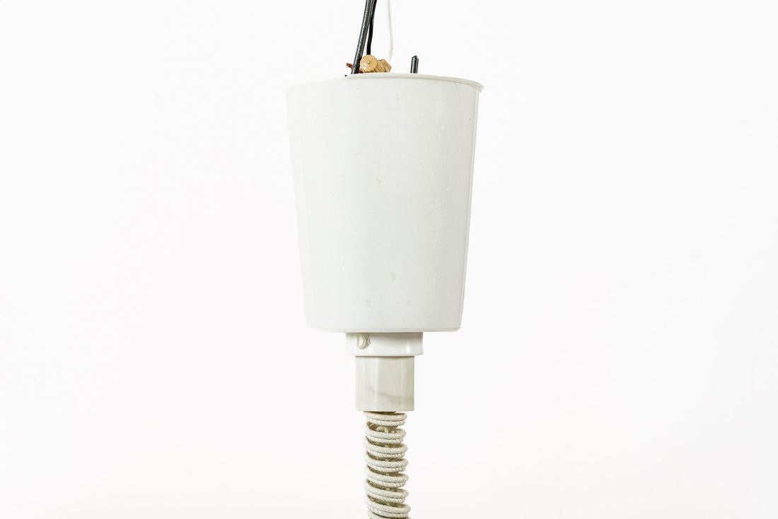 Mid Century Swedish Modern Glass Pendant Lamp by Orrefors