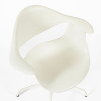 Mid Century White Swag Chairs by George Nelson for Herman Miller