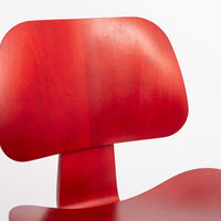 Mid Century DCW Red Plywood Chair by by Eames for Herman Miller