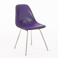 Vintage Mid Century Purple DSX Side Chairs by Eames for Herman Miller