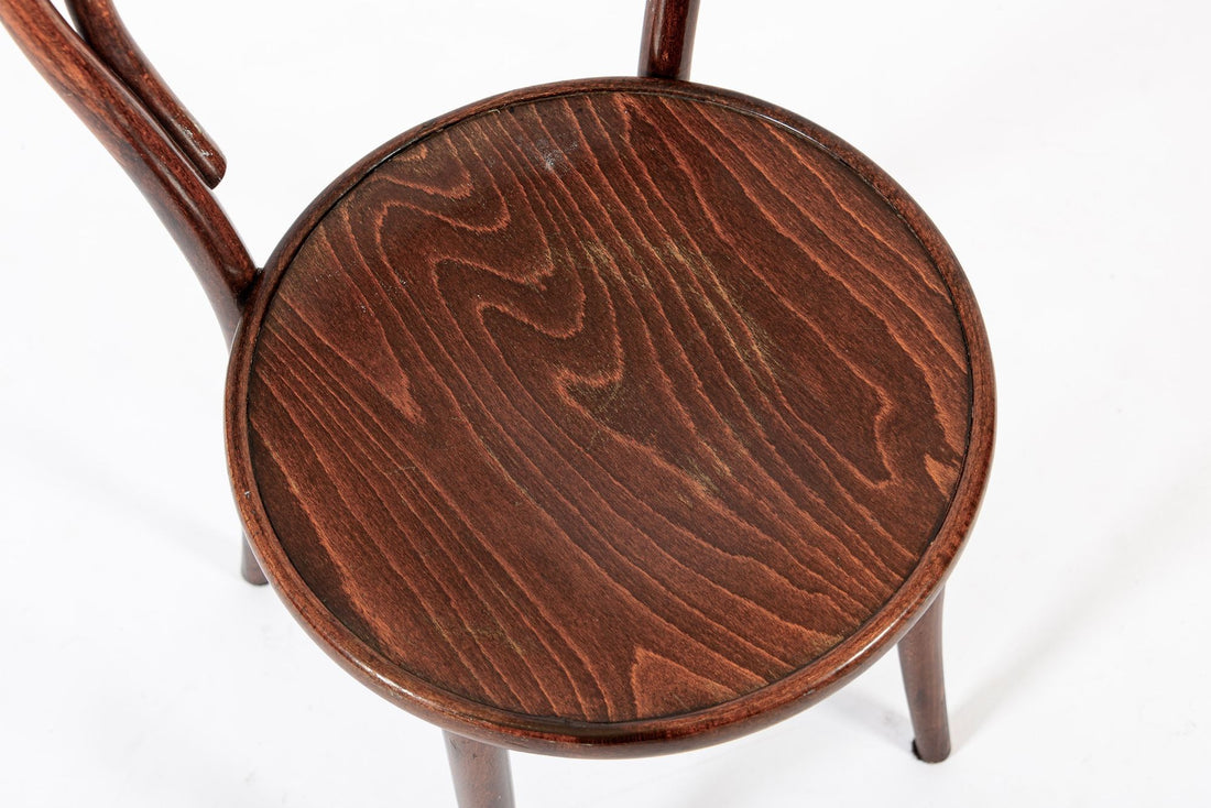 Vintage Bent Wood Cafe Bistro Chairs by Drevounia, Set of 8