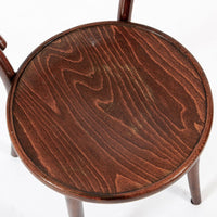 Vintage Bent Wood Cafe Bistro Chairs by Drevounia, Set of 8