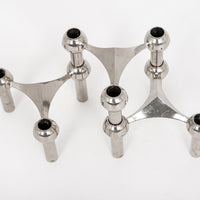 Mid Century Silver Candleholders by BMF Nagel Quist