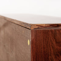 Antique Art Deco Walnut Wood Bar Cabinet or Sideboard 1940s