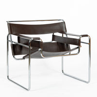 Pair of Mid Century Brown Wassily Chairs by Marcel Breuer for Stendig, 1960s, Labeled