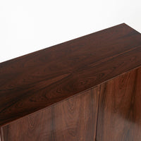 Mid Century Swedish Modern Tall Rosewood Cabinet