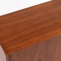 Mid Century Teak Bar Cabinet with Lazy Susan by Fredrik Kayser (attr.)