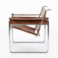 Mid Century Brown Wassily Lounge Chair by Marcel Breuer