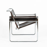 Mid Century Brown Wassily Chair by Marcel Breuer for Stendig 1960s, 2 Available