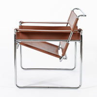 Mid Century Wassily Brown Lounge Chair by Marcel Breuer for Gavina