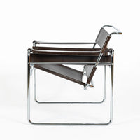 Mid Century Brown Wassily Chair by Marcel Breuer for Stendig 1960s, 2 Available